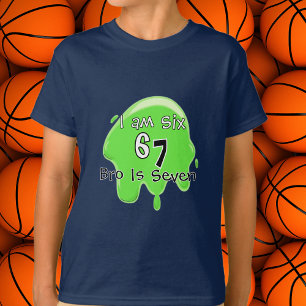 T-shirt Mignon Slime Tendance 6 7 Vert Personnaliser Enfan