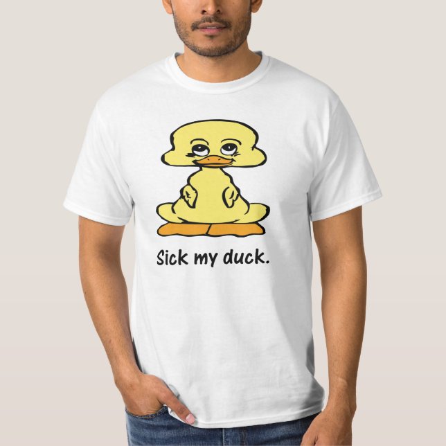 T-shirt Mignon - slogan drôle de canard (Devant)