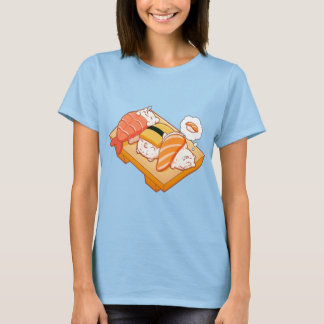 T-shirt Mignon Sushi Catnap Chat Dormant Foodie Japonais