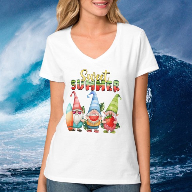 T-shirt mignon temps été gnomes (Créateur téléchargé)