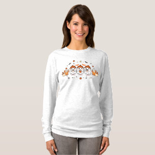 T-shirt Mignon Trois Fantômes Boivent du Café