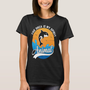 T-shirt Mignon Vintage L'orque est mon animal spirituel Ba