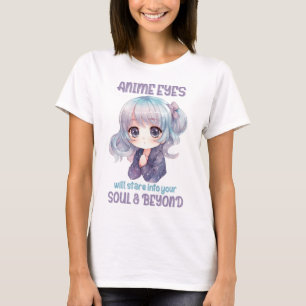 T-shirt mignon yeux Anime