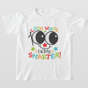 T-shirt Mignonne 100 Jours Smarter Funny Face School