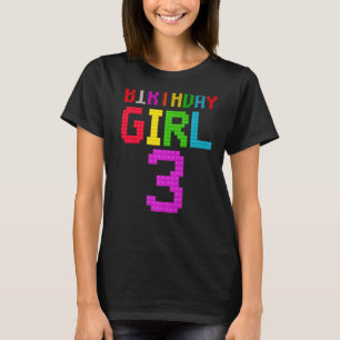 T-shirt Mignonne 3e anniversaire Cadeau 3 ans Bâtiment de