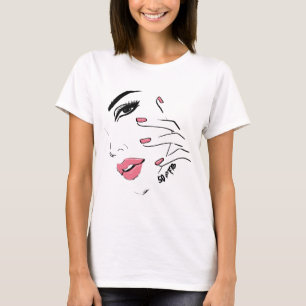 T-shirt Mignonne 50 & Fabulous Fashion Face Femme