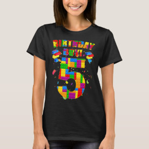 T-shirt Mignonne 5e anniversaire 5 ans Bâtiment Boys