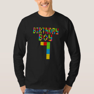 T-shirt Mignonne 7e anniversaire Bâtiment de 7 ans Filles