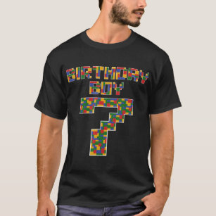 T-shirt Mignonne 7e anniversaire Cadeau 7 ans Bâtiment B