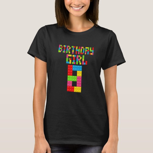 T-shirt Mignonne 8e anniversaire Immeuble 8 ans Bâtiment F (Devant)