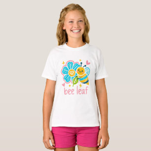 T-shirt Mignonne abeille feuille l Crayon pun cadeau pour