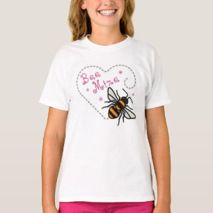 T-shirt Mignonne abeille mienne Saint-Valentin cœur
