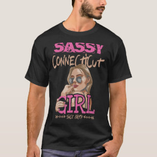 T-shirt Mignonne Ado fille tenue Sassy Connecticut fille S