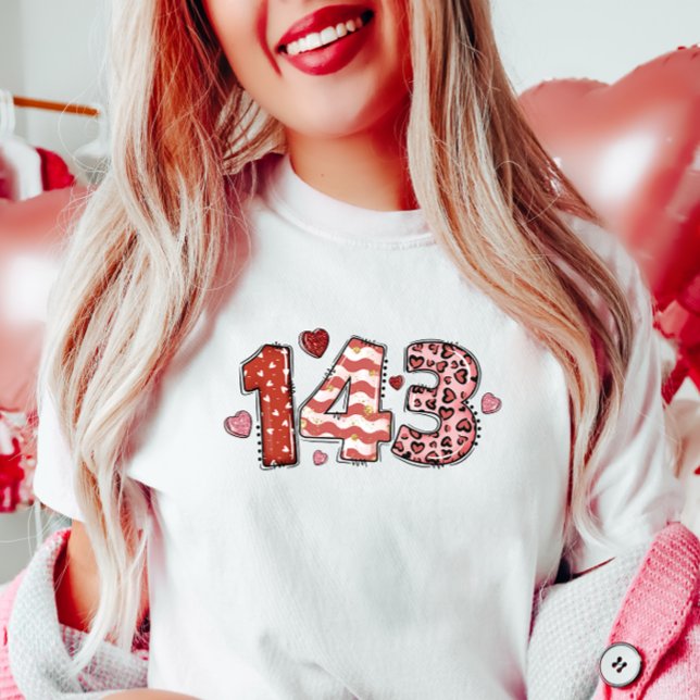 T-shirt Mignonne Amour Valentine, Shorthand (Créateur téléchargé)