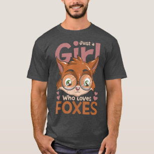 T-shirt Mignonne Animal Fo Amoureux Filles Femmes Nature F