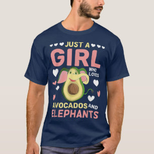 T-shirt Mignonne Animal Juste Une Fille Qui Aime Les Avoca