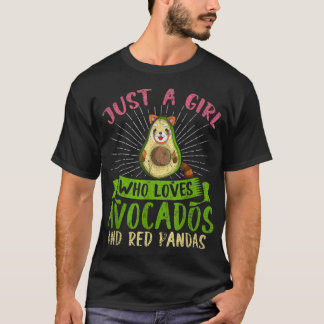 T-shirt Mignonne Animal Juste Une Fille Qui Aime Les Avoca