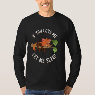 T-shirt Mignonne Animal Pajama Rouge Panda Lover Dormir Ro