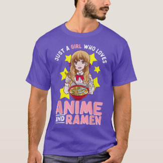 T-shirt mignonne Anime juste une fille qui aime anime et r