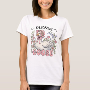 T-shirt Mignonne art de mot d'oie maman 