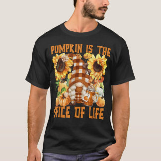 T-shirt Mignonne Automne Gnome Pour Tournesol Maman Drôle 
