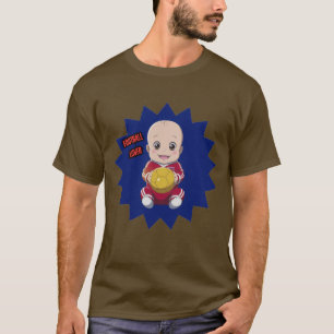 T-shirt Mignonne bébé en tenue de footballeur