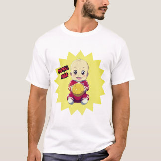 T-shirt Mignonne bébé en tenue de footballeur