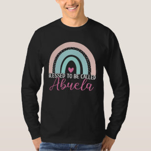 T-shirt Mignonne Bénie D'être Appelée Abuela Boho Arc-En-C