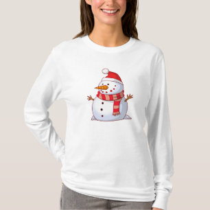 T-shirt Mignonne bonhomme de neige de Noël