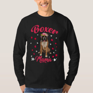 T-shirt Mignonne Boxer Mama Chien Maman Chien Fête des mèr