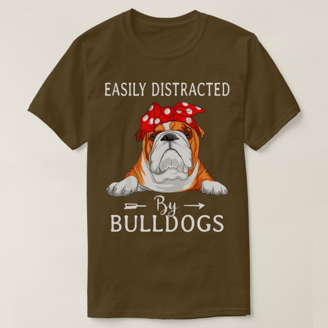 T-shirt Mignonne bulldog (Design devant)