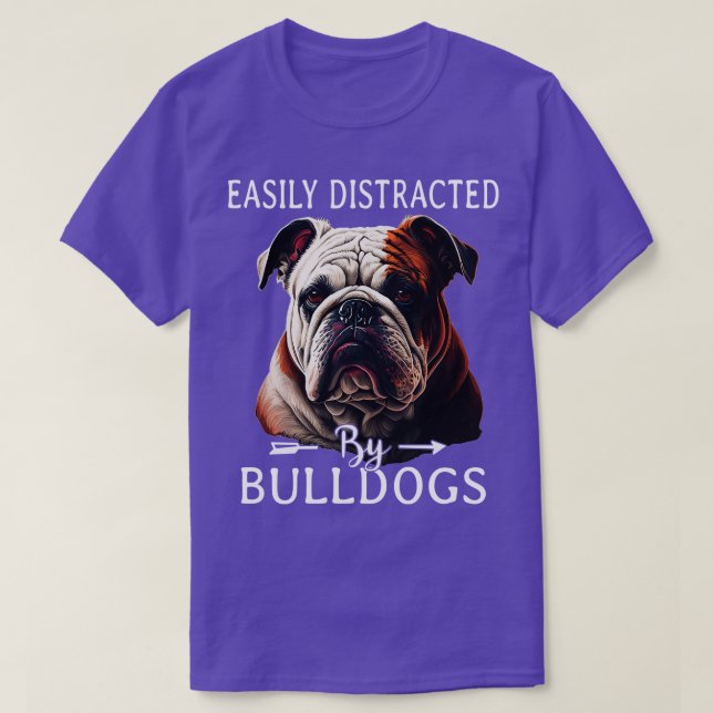 T-shirt Mignonne bulldog 1 (Design devant)