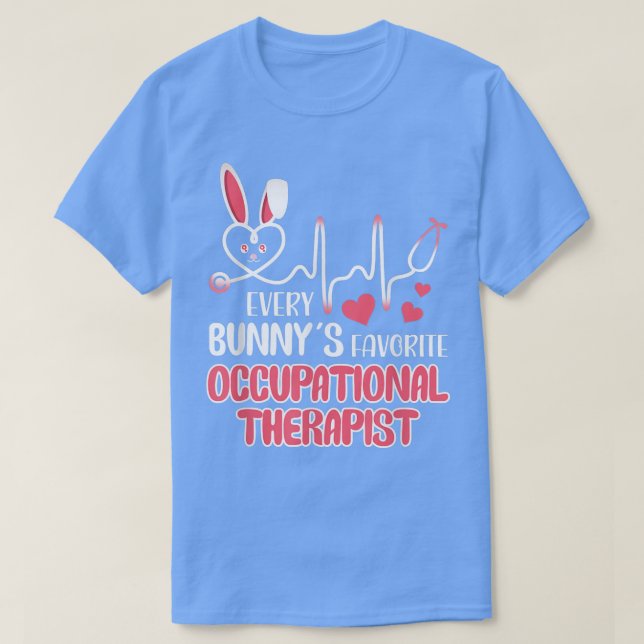 T-shirt Mignonne Chaque Lapin est un Therap professionnel  (Design devant)