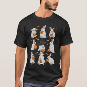 T-shirt Mignonne Chasse Lapin Fantôme Costume Lapin Amoure
