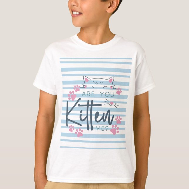 T-shirt Mignonne chatte - "Tu M'As Chatté ?" Graphique drô (Devant)