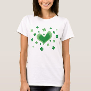 T-shirt Mignonne chemise Jour de la Saint Patrick au coeur