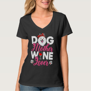 T-shirt Mignonne Chien Mère Esquimau Américain Chien Fête