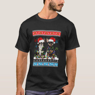 T-shirt Mignonne Chihuahua Chien Reindeer Noël Moins moche