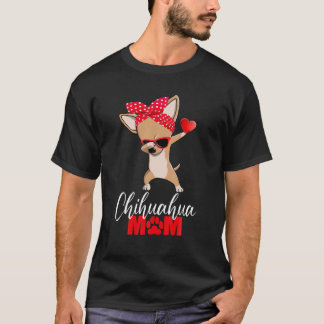 T-shirt Mignonne Chihuahua Maman Chien Tee Fête des Mères