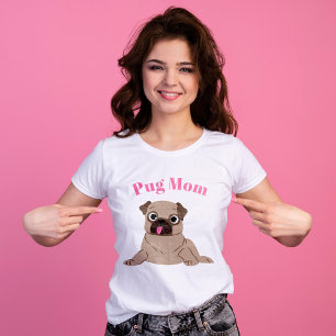 T-shirt Mignonne chiot "Maman Carlin"