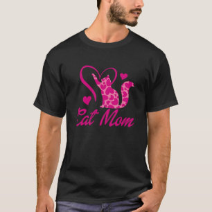 T-shirt Mignonne Coeur Chat Papa dy Maman mon Garçon Fille