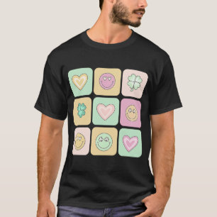 T-shirt Mignonne Coeur Souriant Visage C St Patricku2019s