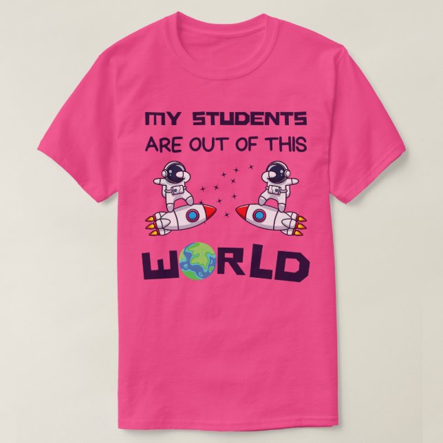 T-shirt Mignonne Conception De Professeur Mes Étudiants En (Design devant)