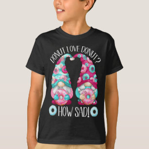T-shirt Mignonne Donut Humour Adulte Pour Les Femmes Et Le