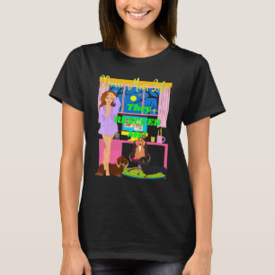 T-shirt Mignonne Doxie Maman Vie Ils M'Ont Secouru Dachshu