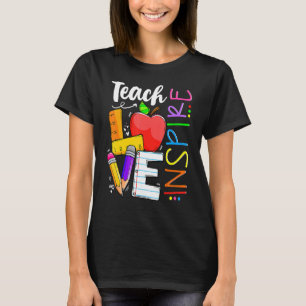 T-shirt Mignonne Enseigner L'Amour Et Inspirer Hommes Femm