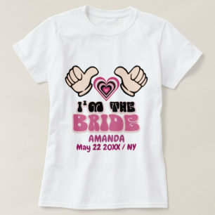 T-shirt Mignonne épouse personnalisée