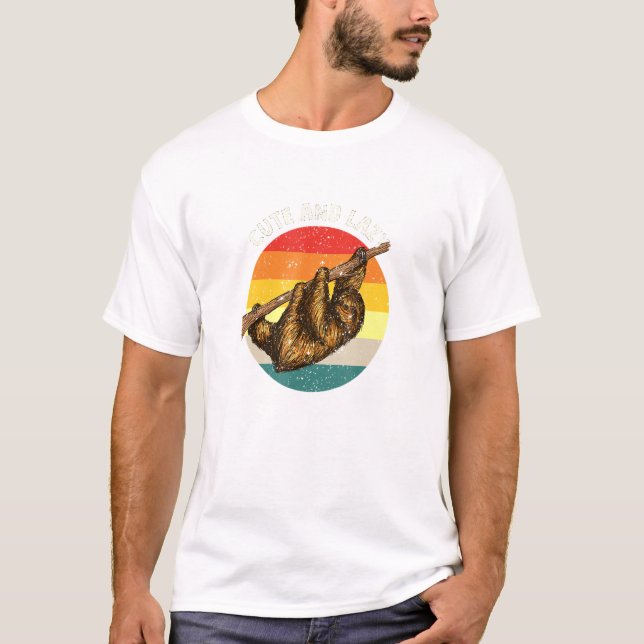 T-shirt Mignonne et lazy mème mème Sloth mème animal (Devant)