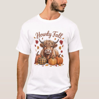 T-shirt Mignonne ferme animal automne saison cadeau hommes