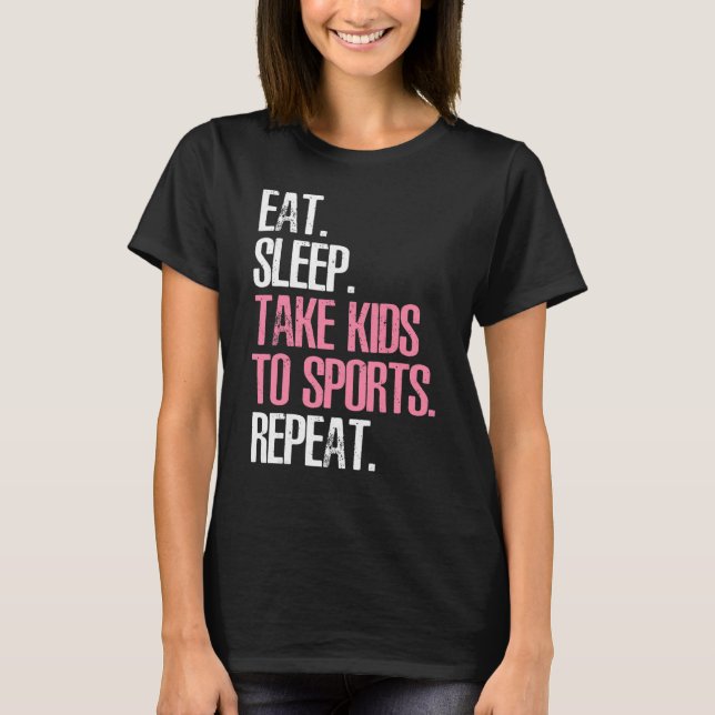 T-shirt Mignonne Fête des Mères Dormir Emmenez les enfants (Devant)